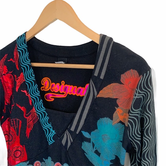 Desigual multicolor long sleeve dress - Picture 2 of 6